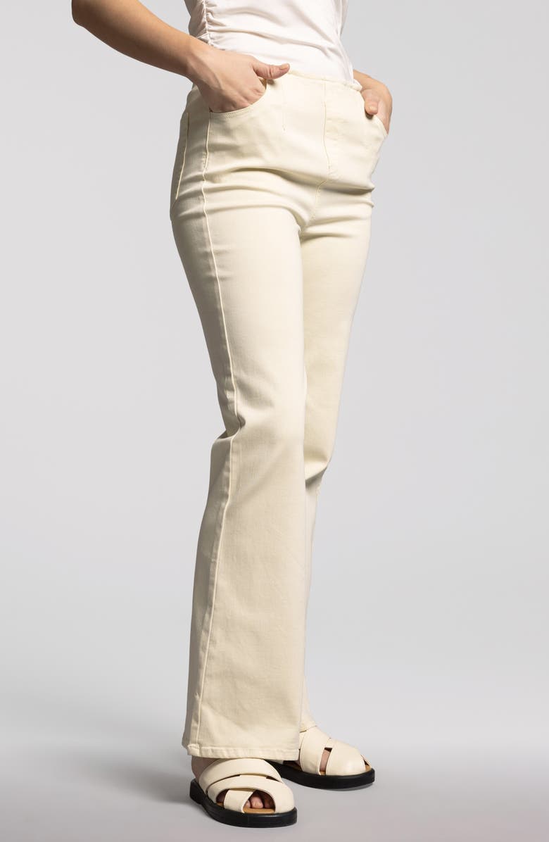 WEEKEND LOS ANGELES Manon Twill Pull-On Pants, Alternate, color, Ivory
