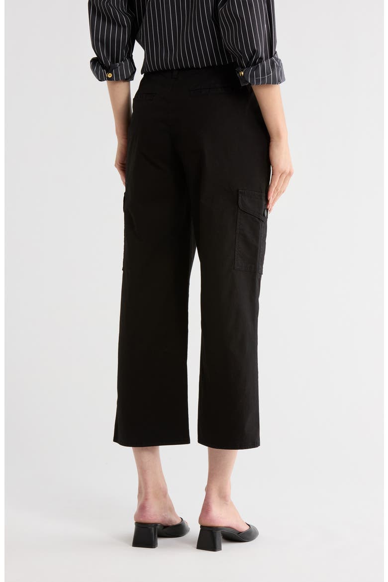 Zoella High Waist Pants, Alternate, color, BLACK