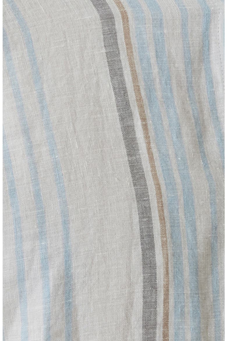 Thayer Stripe Short Sleeve Linen Button-Up Shirt, Alternate, color, FRESH BLUE