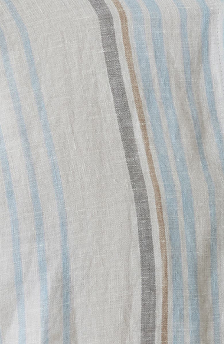 Robert Barakett Thayer Stripe Short Sleeve Linen Button-Up Shirt, Alternate, color, 