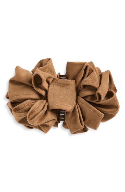 Rita Faux Suede Claw Clip