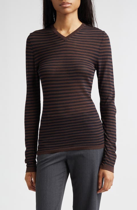Iglú Stripe Extrafine Merino Wool Blend Sweater
