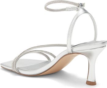 【レディース】Steve Madden Meggie Crystal Ankle サンダル Steve Madden Meggie Crystal Ankle Strap Sandal (Women