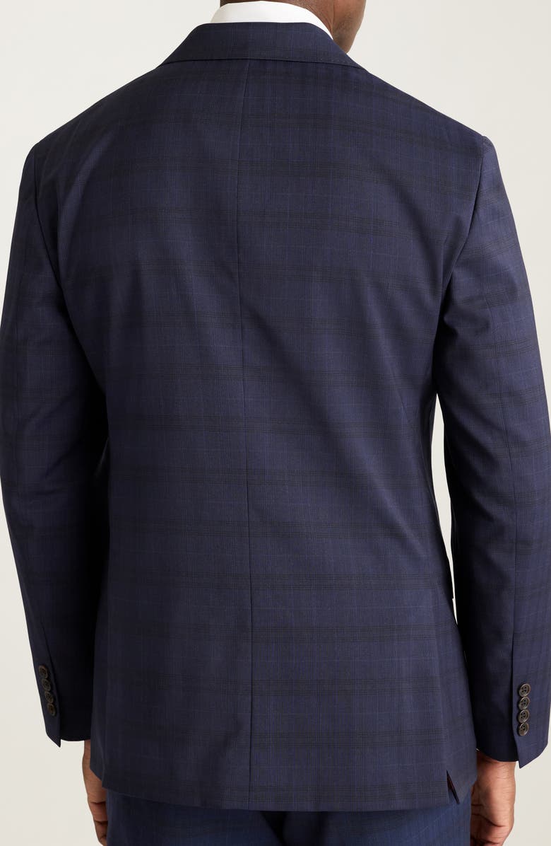 Bonobos Jetsetter Plaid Virgin Wool Suit Jacket, Alternate, color, 4320/ 0030 Navy Glen Plaid