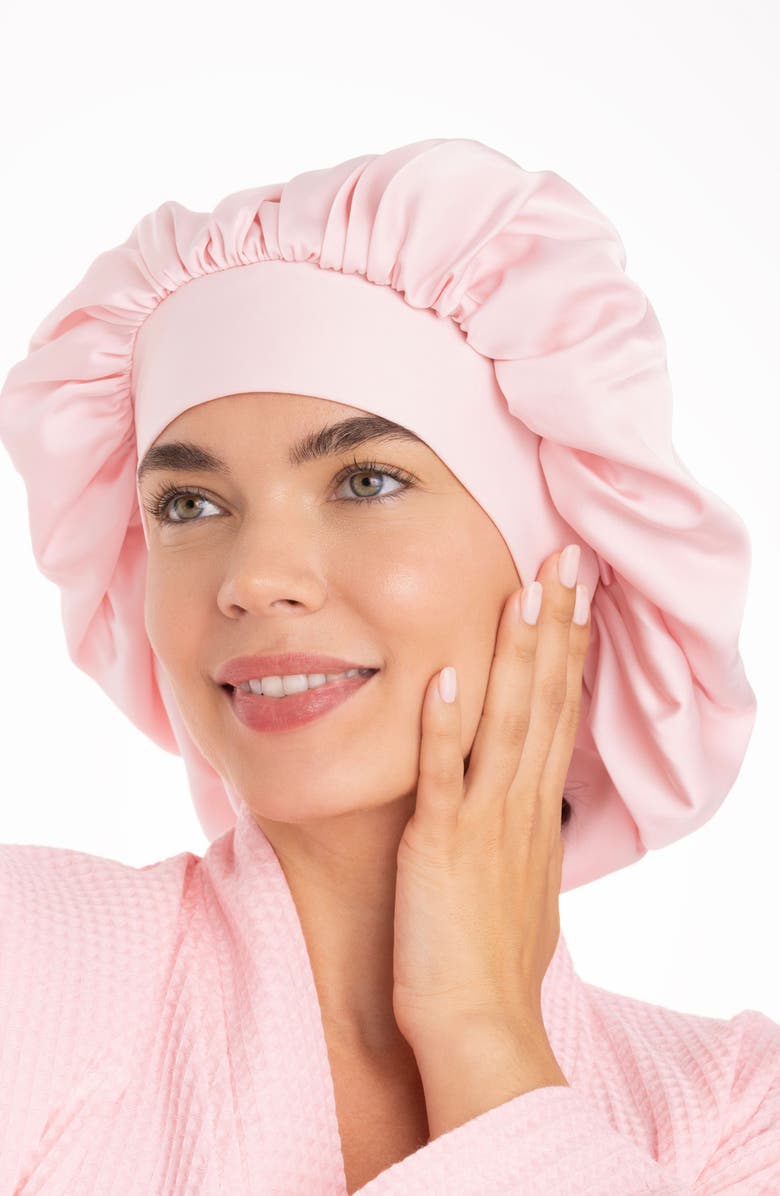 Skin Gym DreamWrap Pink Bonnet, Alternate, color, Pink