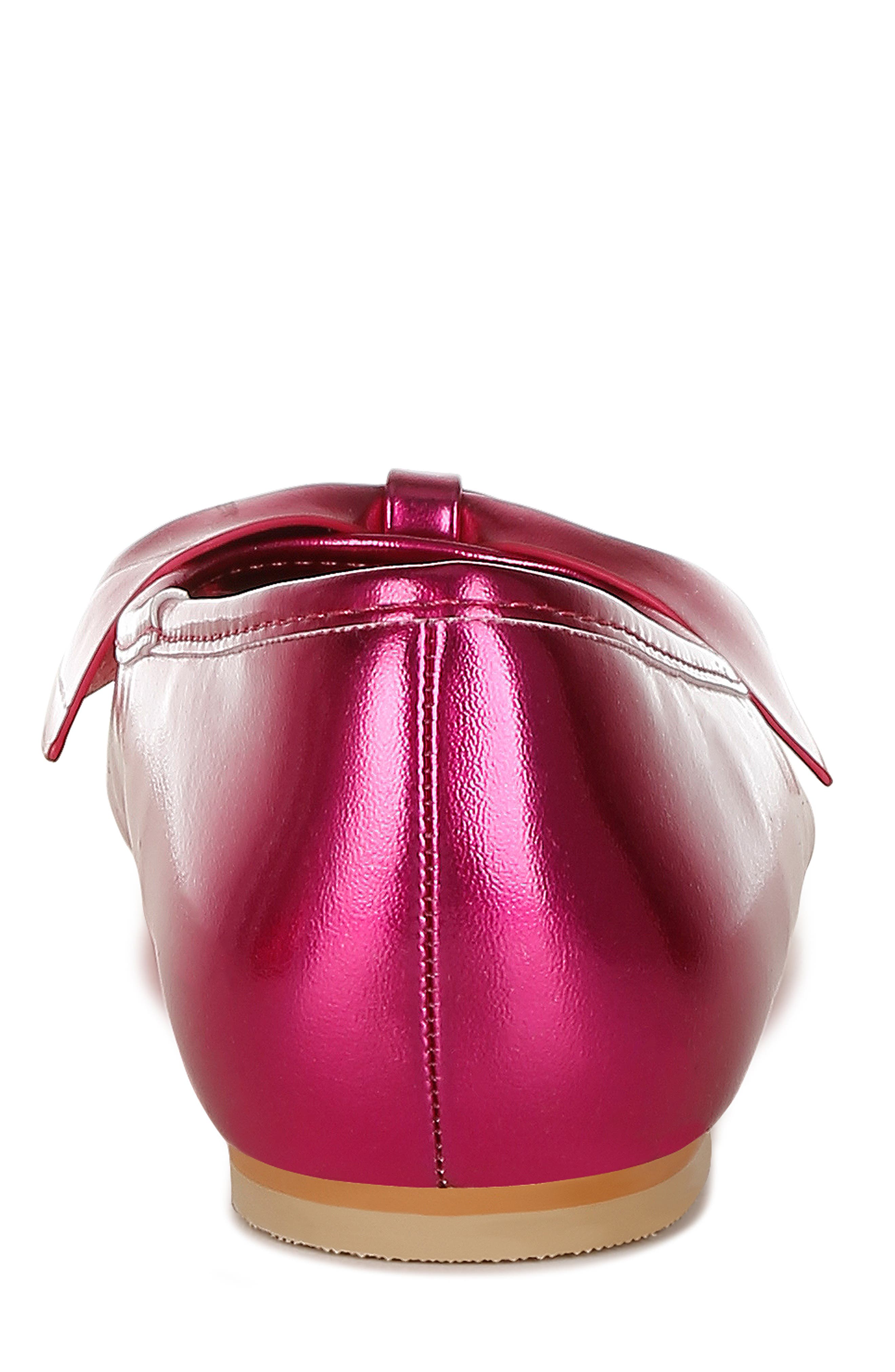 Bromelia Water Repellent Bow Flat, Alternate, color, FUCHSIA