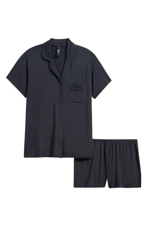 SLEEP SHORT SLEEVE BUTTO