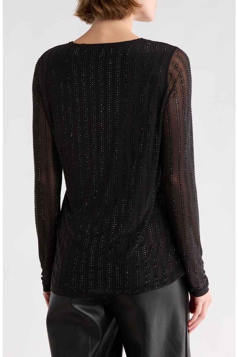 The Adeline Rhinestone Top, Alternate, color, NOIR