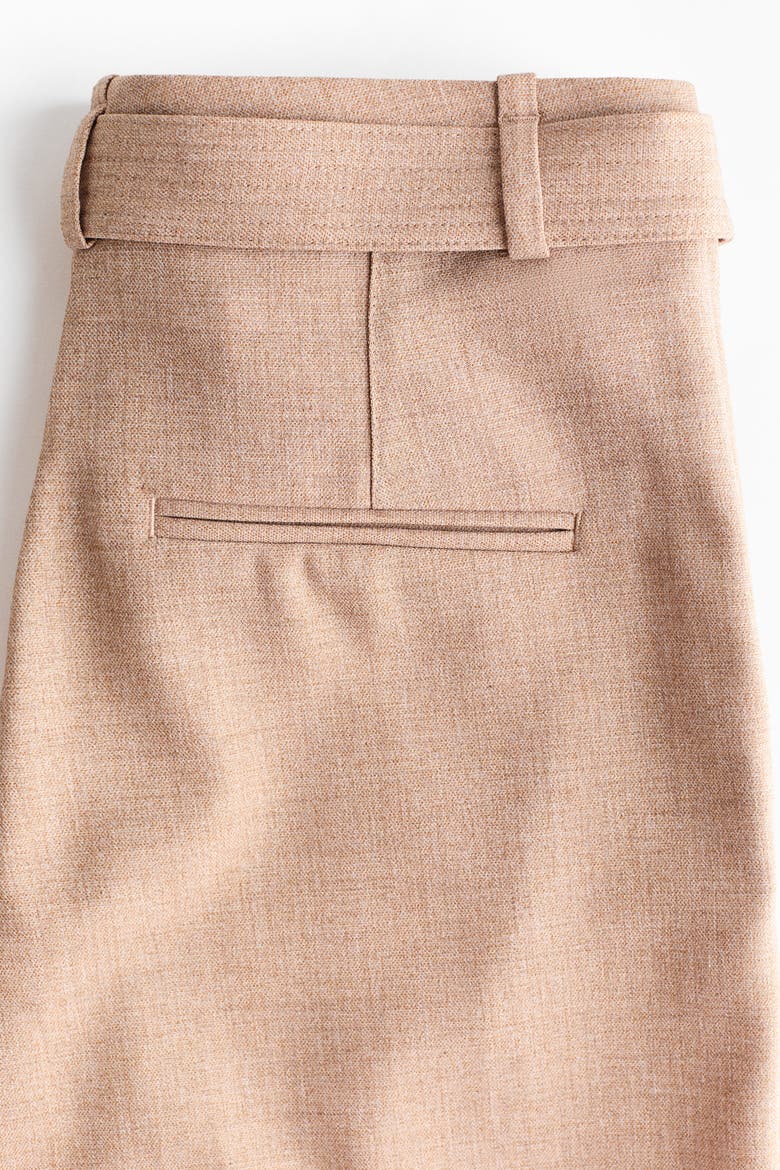 Belted Dress Pants, Alternate, color, Beige