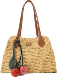 Dune London Devotedly Raffia Satchel