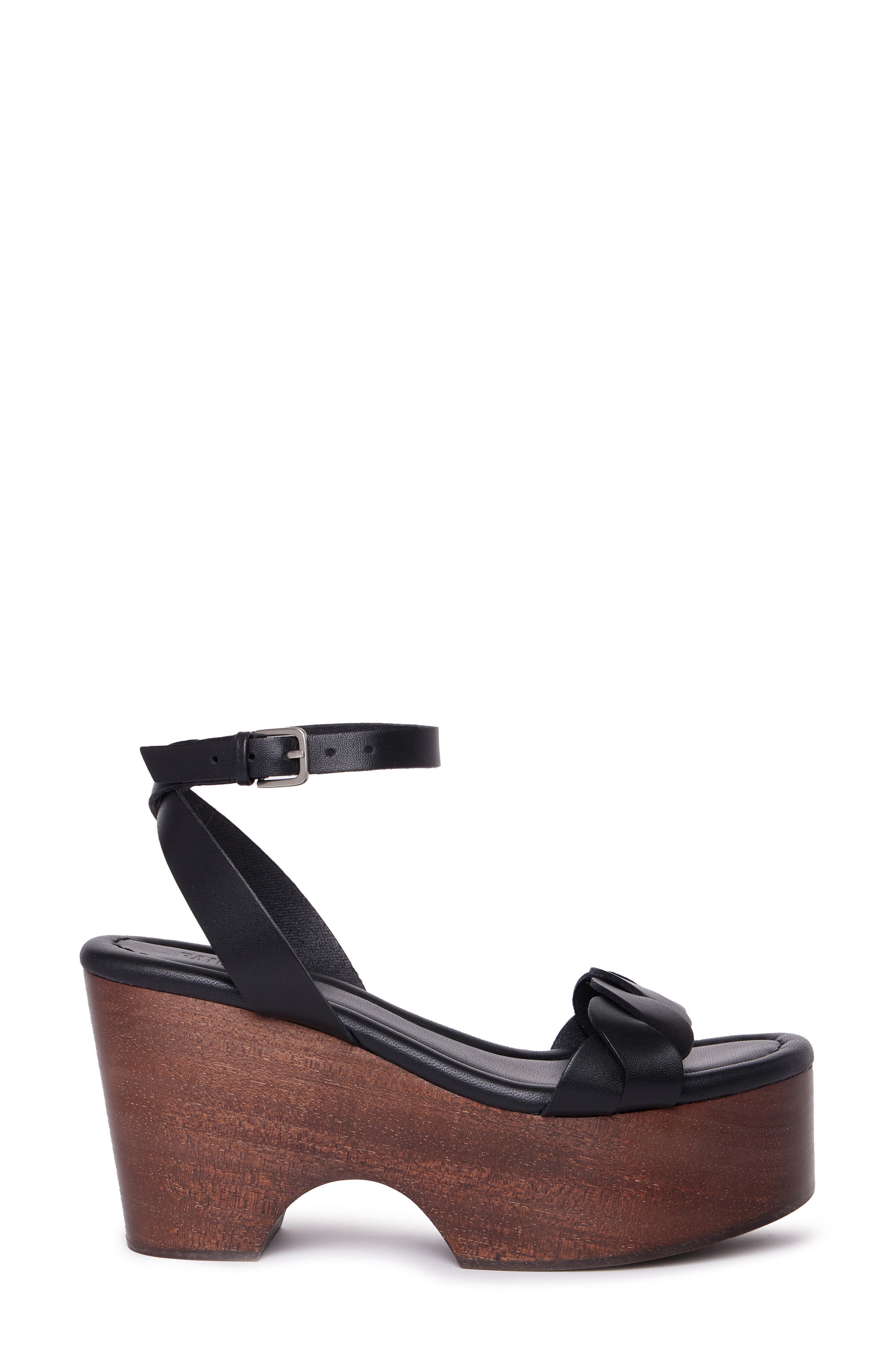 PAIGE Romy Ankle Strap Platform Sandal, Alternate, color, Black