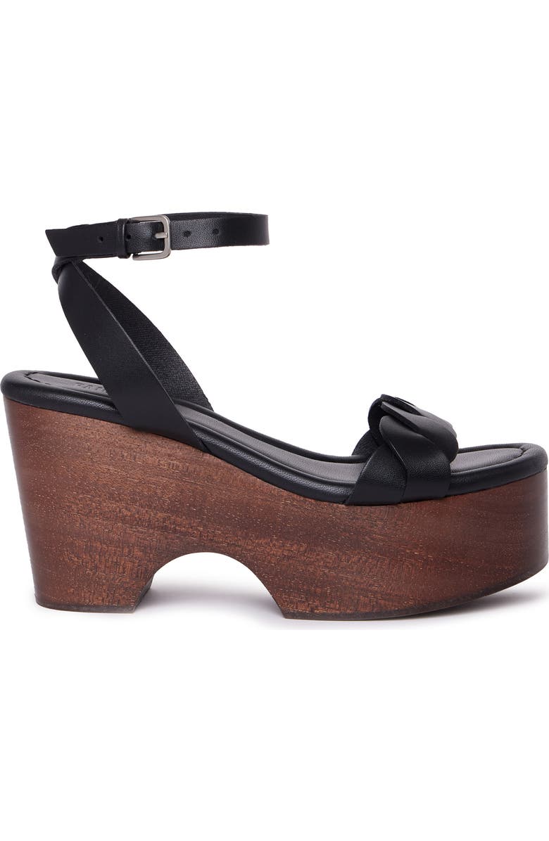 PAIGE Romy Ankle Strap Platform Sandal, Alternate, color, Black