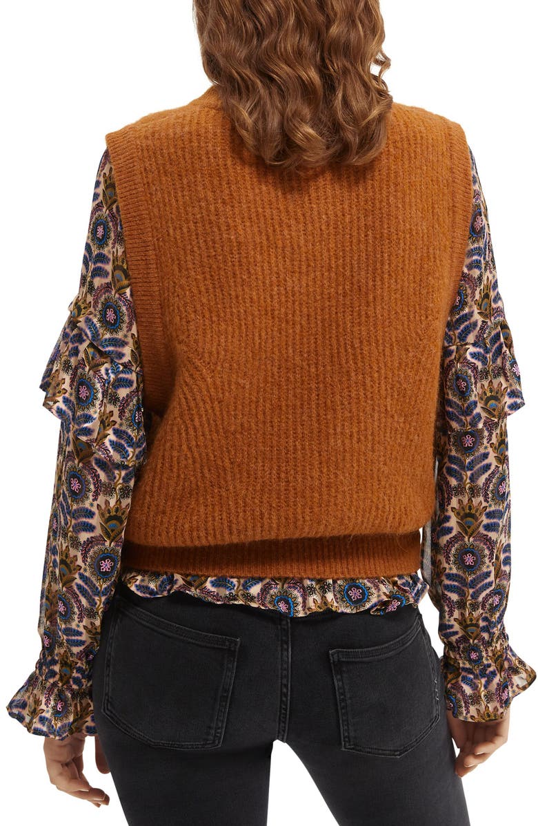 Scotch & Soda Crewneck Sweater Vest, Alternate, color,