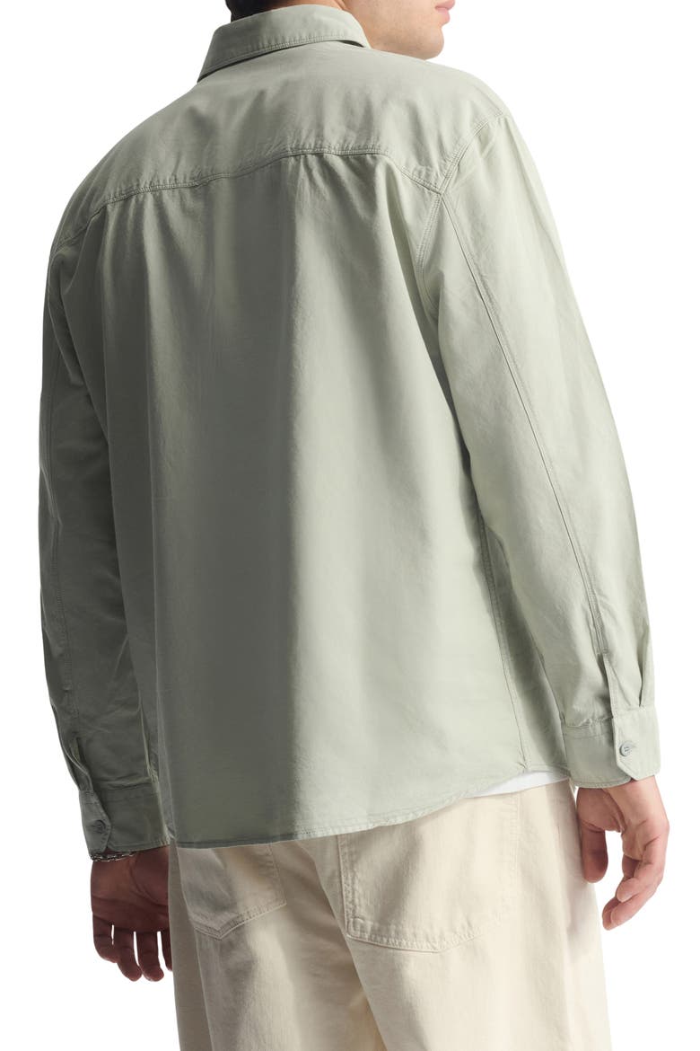 Garment Dye Button-Up Shirt, Alternate, color, PURITAN GRAY