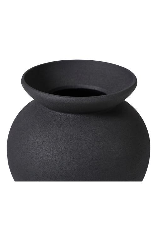 Renwil Cast Aluminum Decorative Vase In Black
