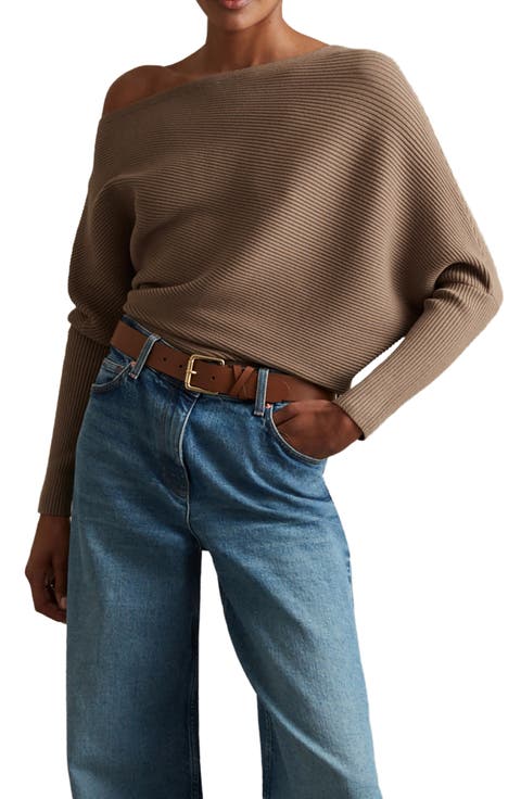 Lorna One-Shoulder Rib Knit Top