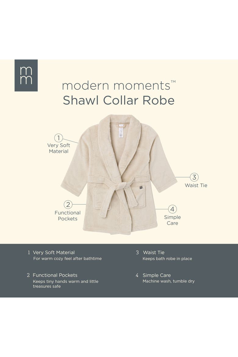 Shawl Collar Robe, Alternate, color, Light Beige