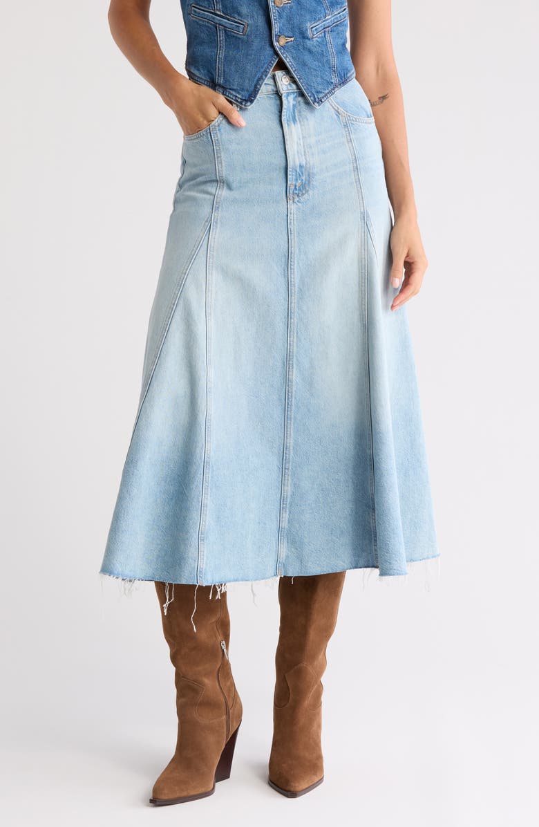 MOTHER The Full Swing Denim Skirt, Main, color, 