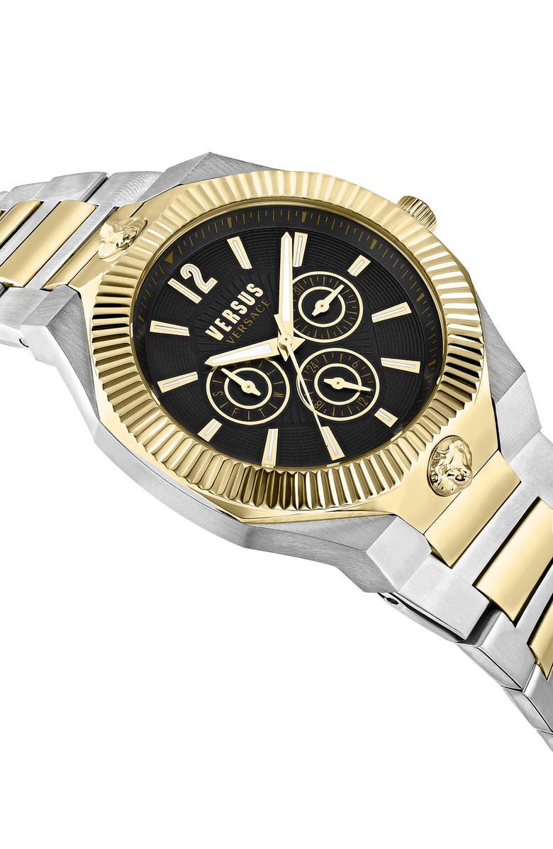 VERSUS Versace Echo Park Multifunction Bracelet Watch, 42mm, Alternate, color, Two Tone