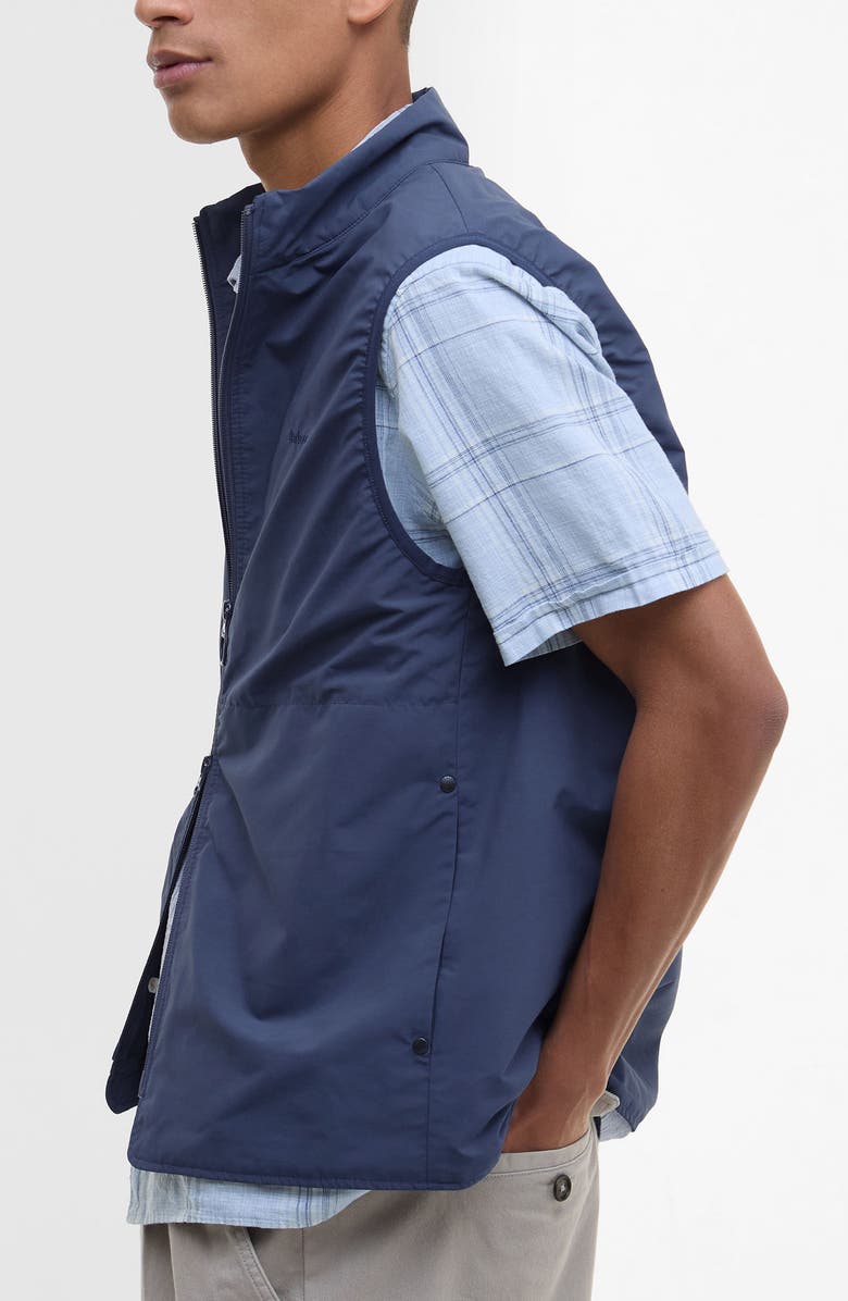 Barbour Rye Lightweight Zip Vest, Alternate, color, Dark Denim