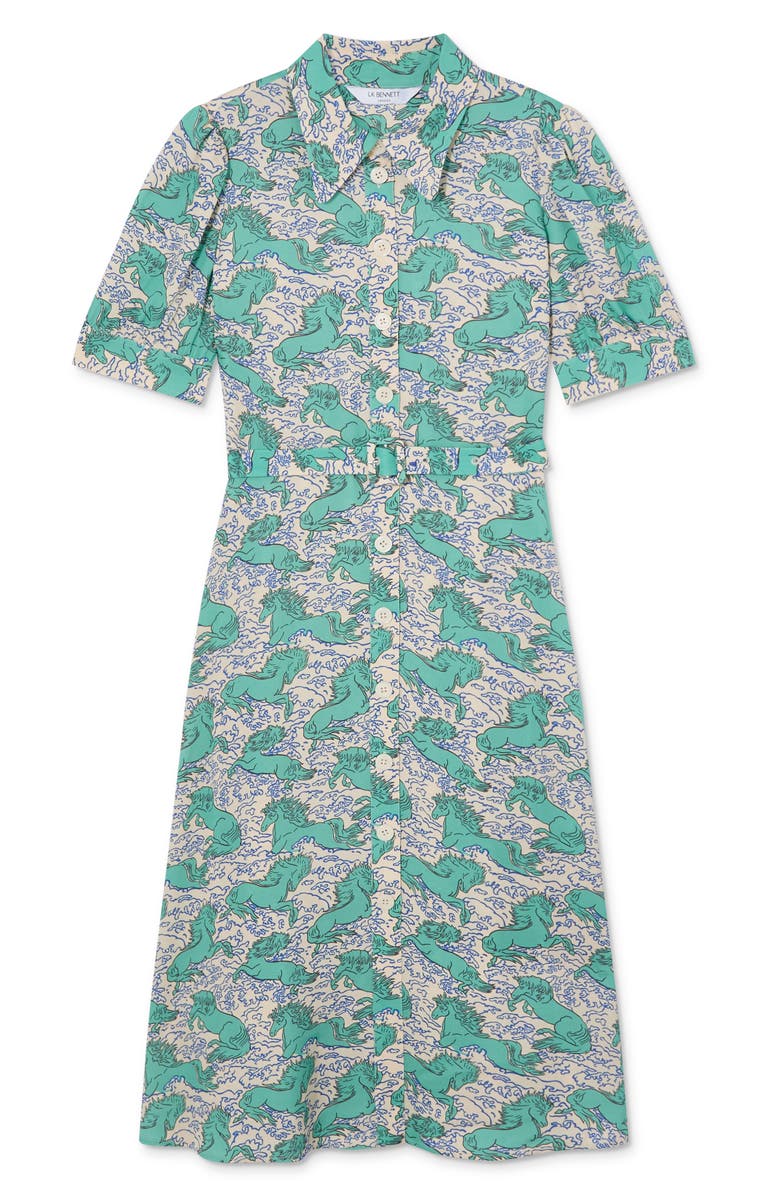 LK Bennett Valerie Horse Print Shirtdress, Alternate, color,