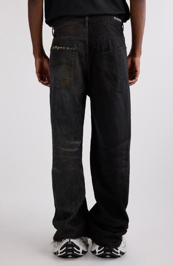 50-50 Denim Wide Leg Jeans