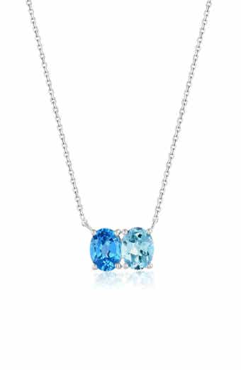 Double Oval Gem Necklace