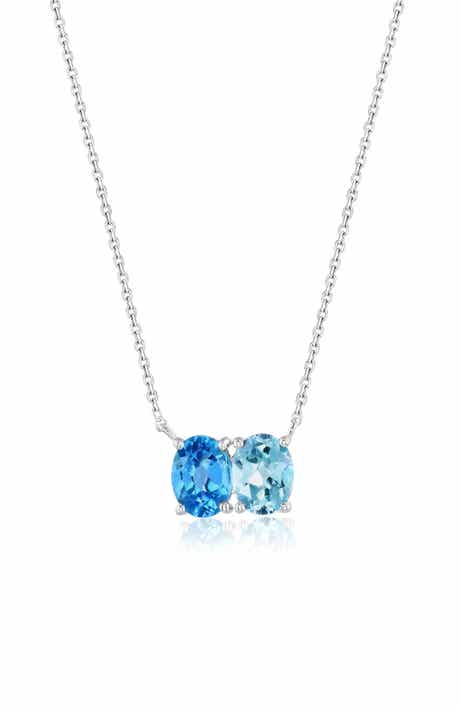 Double Oval Gem Necklace