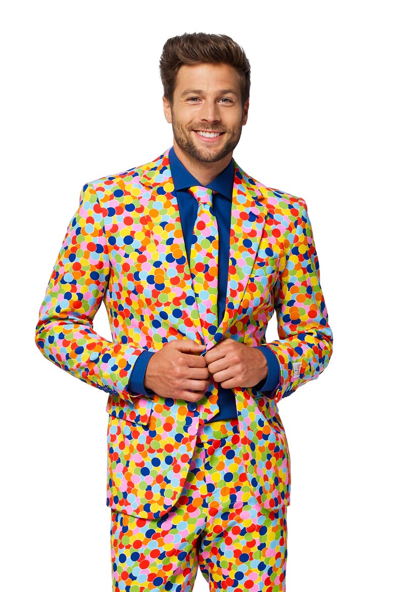 Confetteroni 3-Piece Tuxedo Set, Alternate, color, MULTI