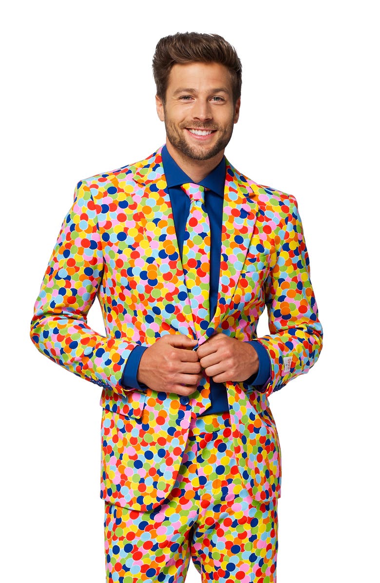 OppoSuits Confetteroni 3-Piece Tuxedo Set, Alternate, color, Multi