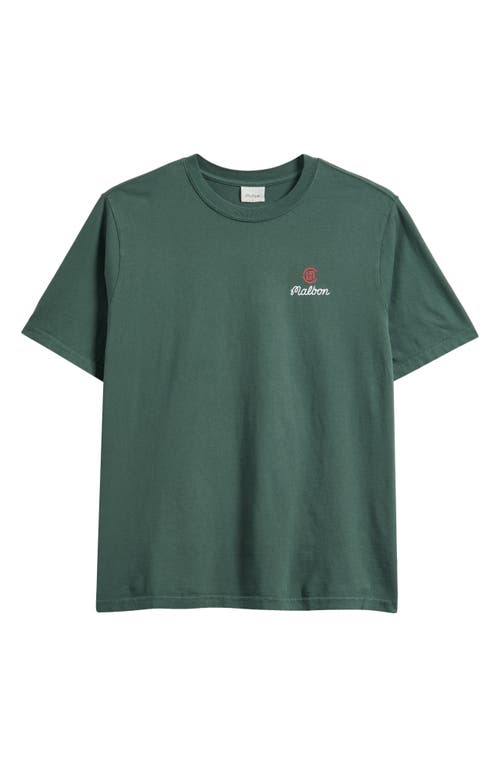 Malbon Golf Bermuda Clot Cotton Graphic T-Shirt in Green  product