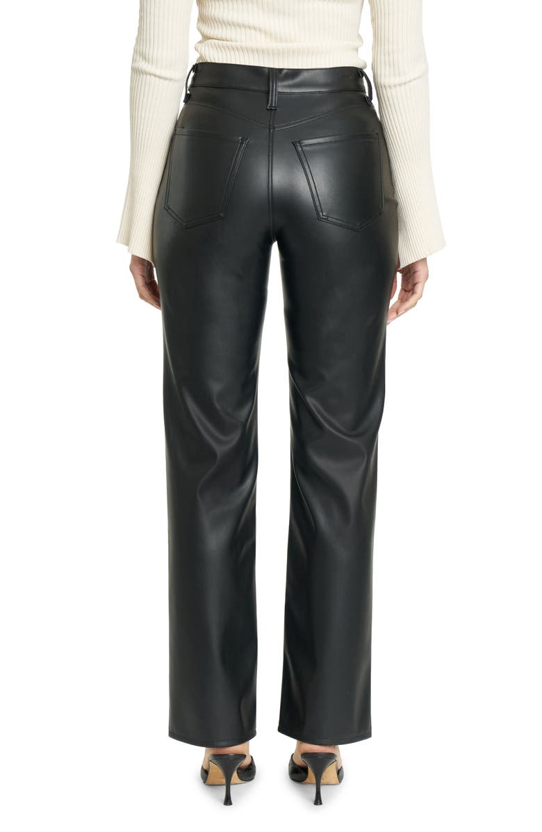 DAZE Sundaze High Waist Straight Leg Faux Leather Pants, Alternate, color, 