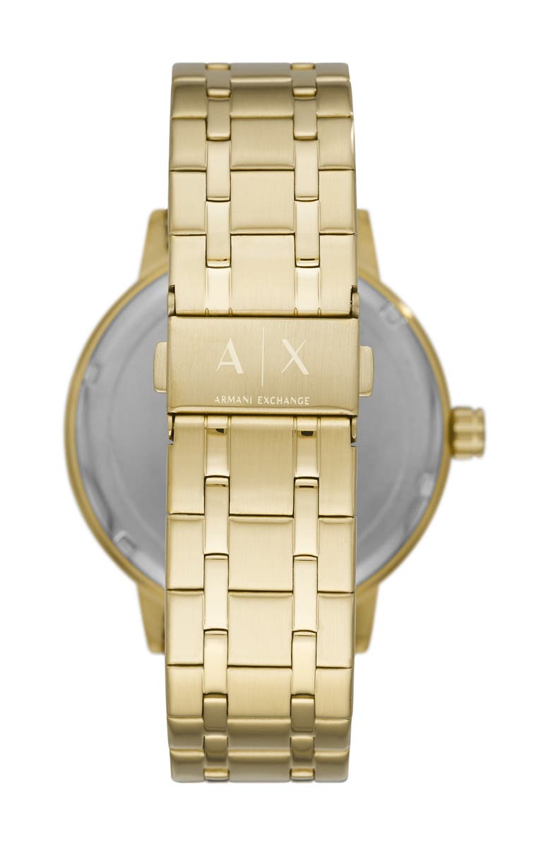 AX Armani Exchange Men's Maddox Brushed Bracelet Watch, 46mm & Beaded Bracelet Set, Alternate, color,