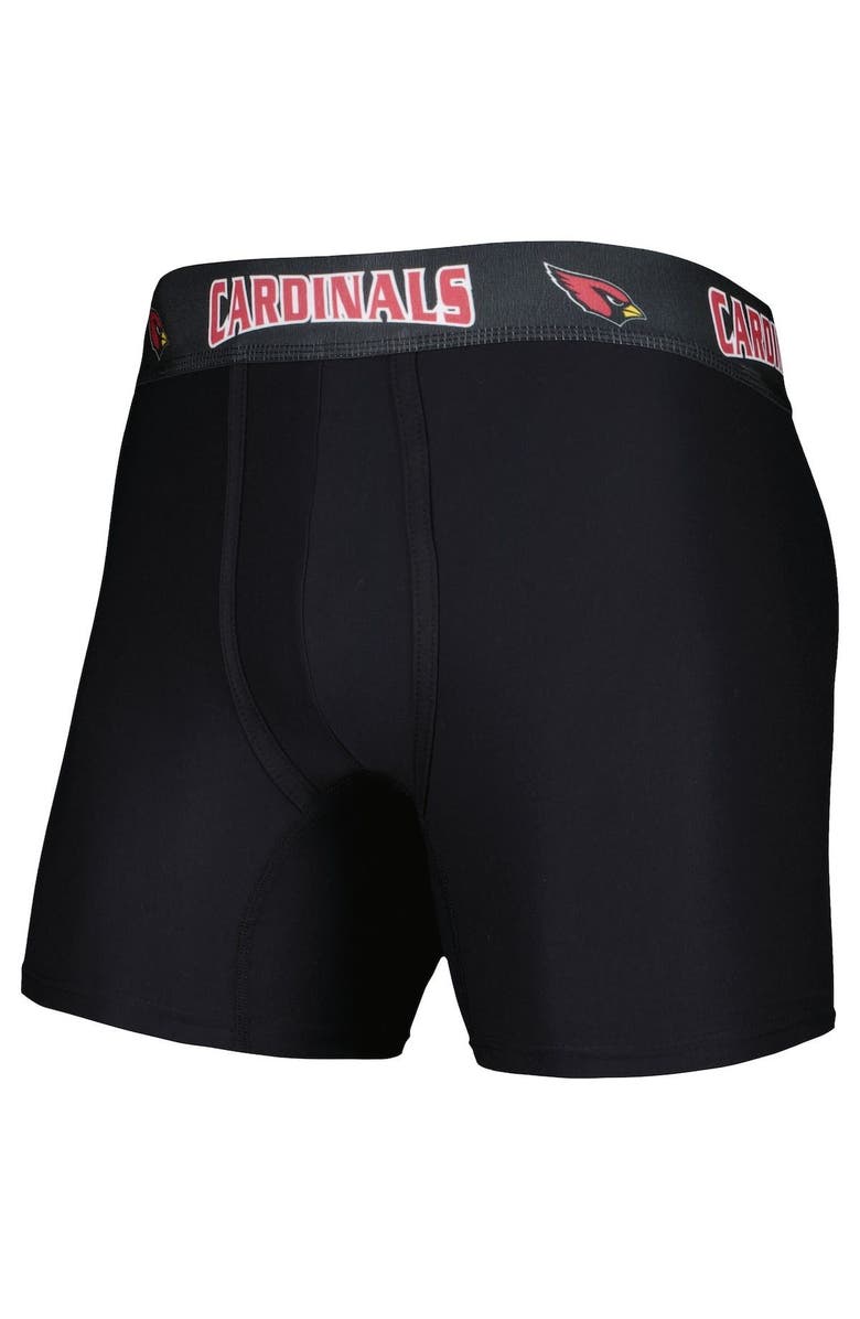 CONCEPTS SPORT Men's Concepts Sport Black/Cardinal Arizona Cardinals 2-Pack Boxer Briefs Set, Alternate, color, Black