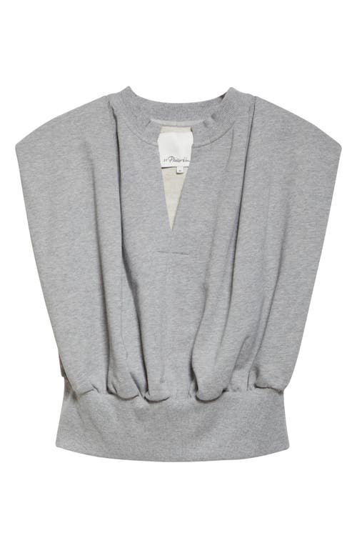 3.1 Phillip Lim Sleeveless French Terry Sweatshirt In Gray