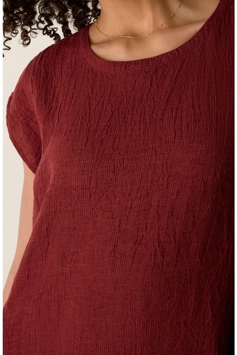 Linen Shift Dress, Alternate, color, SUN DRIED TOMATO