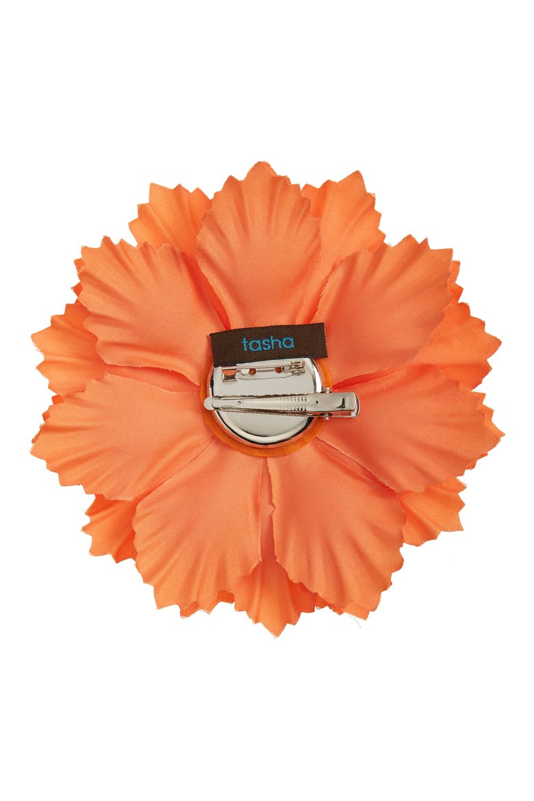 Dhalia Flower Hair Pin, Alternate, color, ORANGE YELLOW