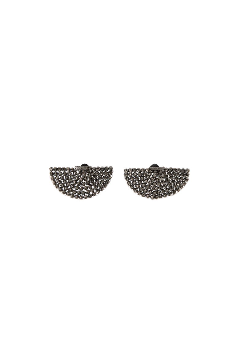 Sterling silver earrings, Alternate, color, Black