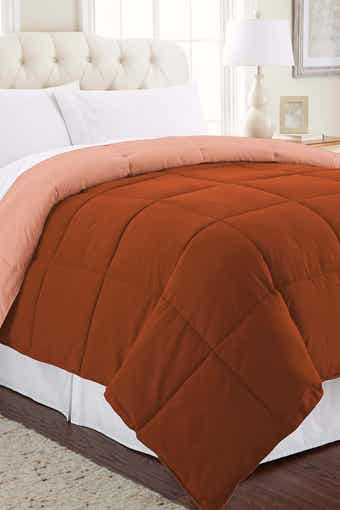 Down Alternative Reversible Comforter - Rust/Clay - King