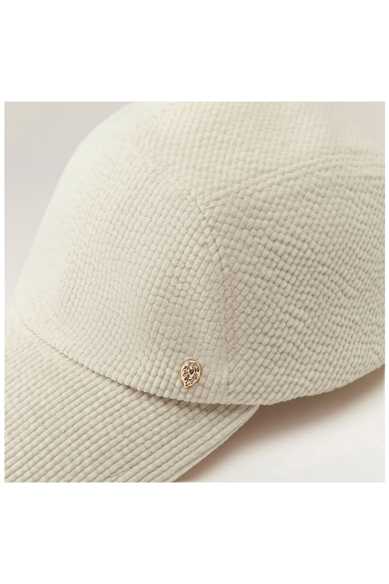 Haisley Velvet Corduroy Baseball Cap, Alternate, color, GARDENIA
