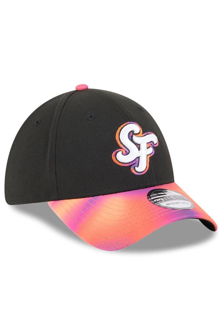 Men's New Era  Black/Orange San Francisco Giants 2025 City Connect 39THIRTY Flex Hat, Alternate, color, Black