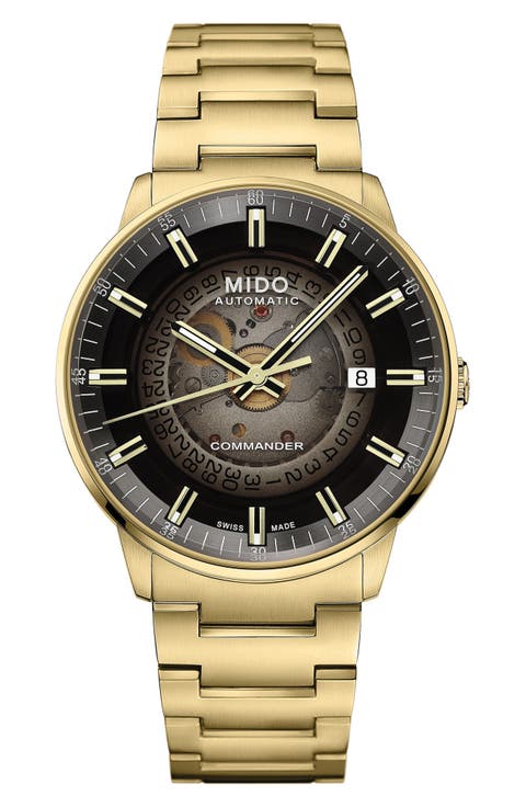 Commander Gradient Automatic Goldtone Bracelet Watch, 40mm