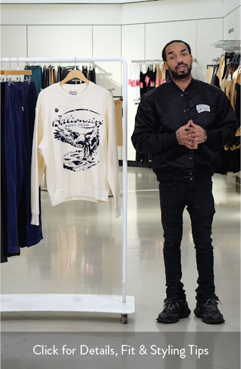 Flight Crewneck Sweatshirt, sales video thumbnail