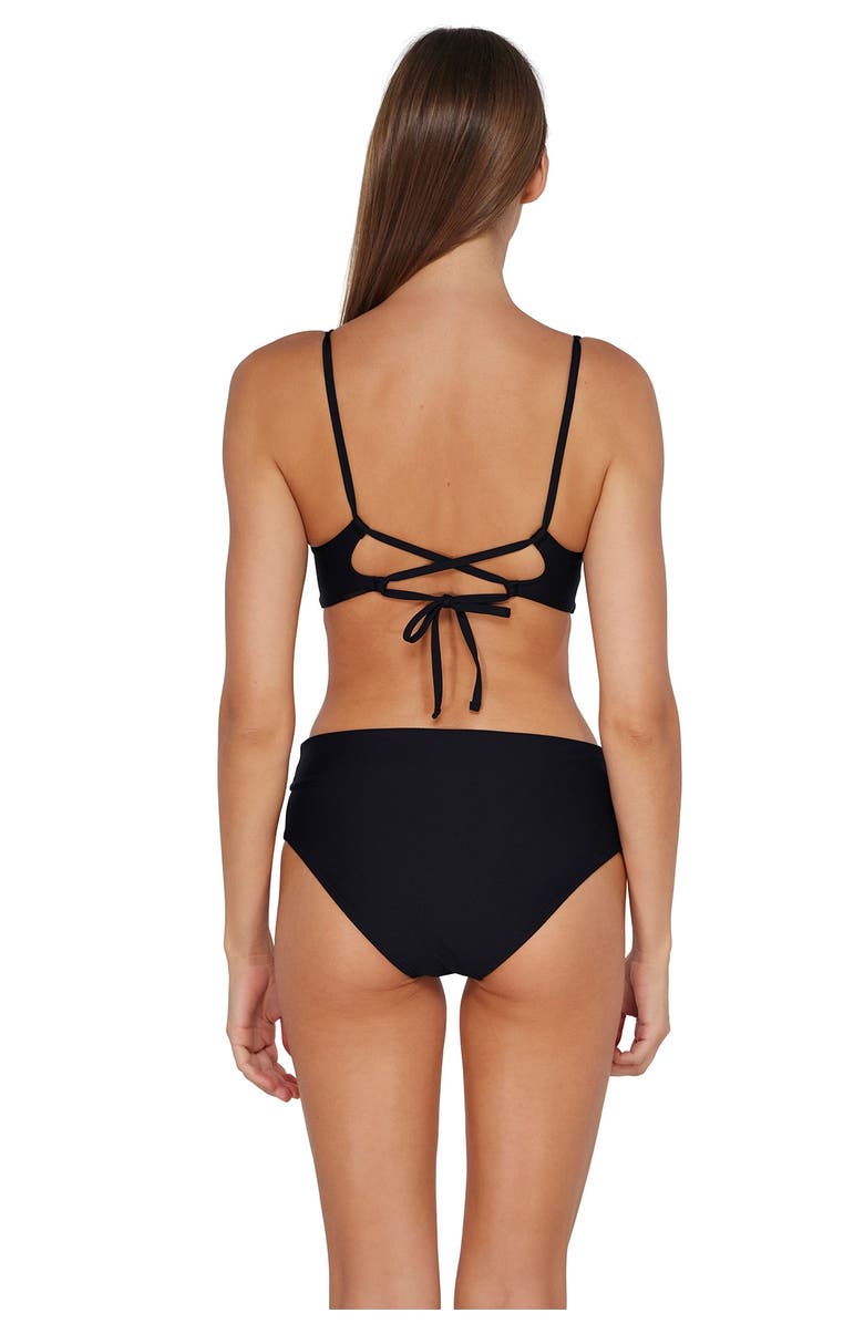 Sunsets Lyla Bralette Bikini Swimsuit Top, Alternate, color, Black