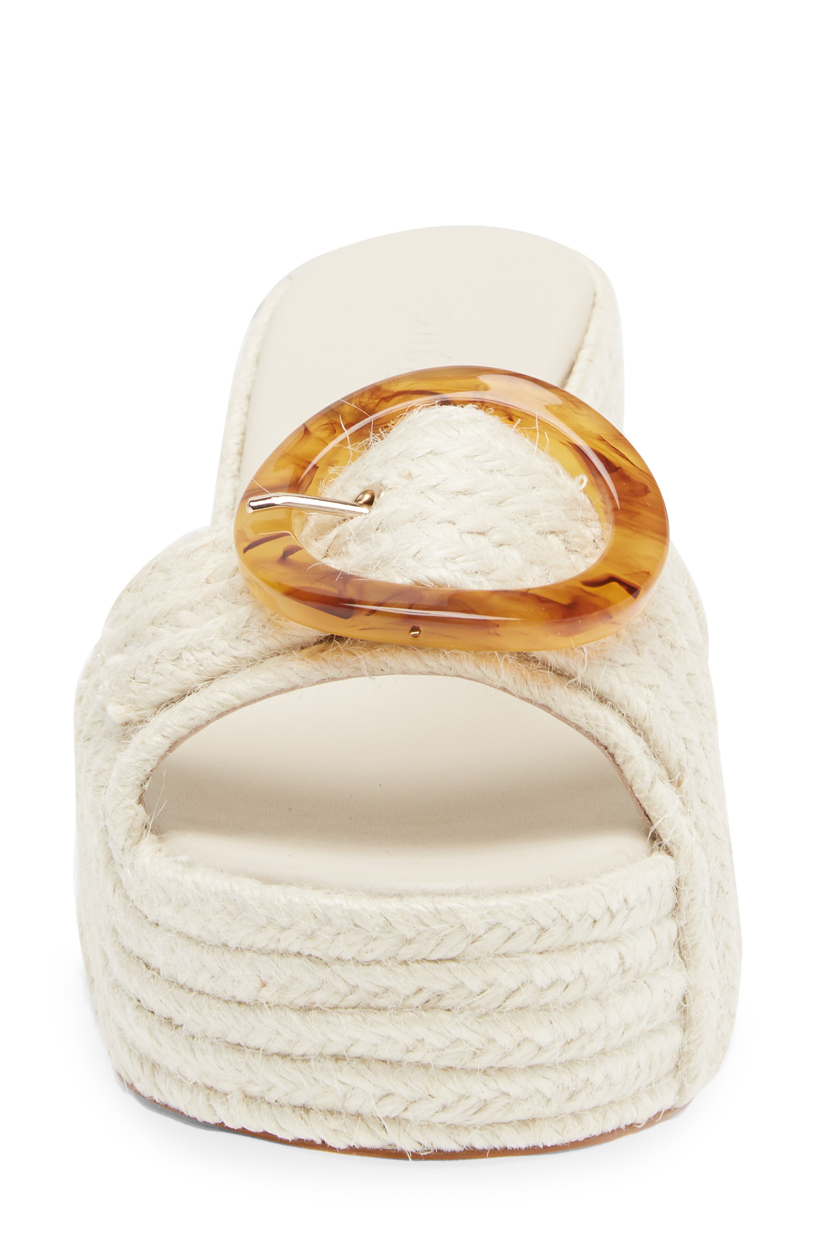 Cult Gaia Cleia Braided Jute Platform Sandal, Alternate, color, 