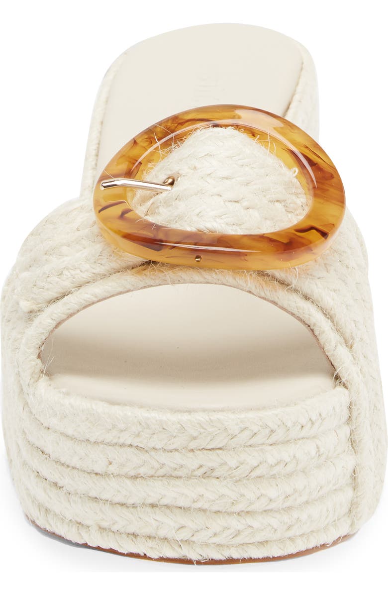 Cult Gaia Cleia Braided Jute Platform Sandal, Alternate, color,