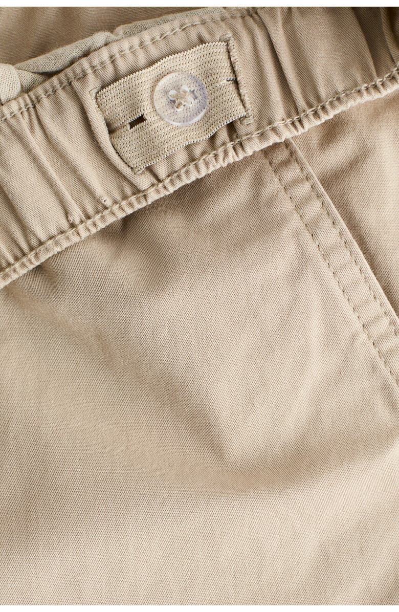 H&M Cotton Twill Cargo Joggers, Alternate, color, Beige