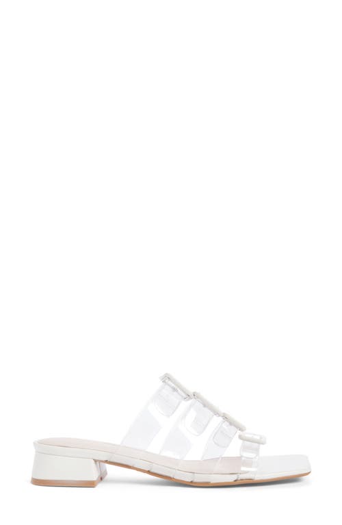 Cecelia New York Ludlow Cage Slide Sandal In Alabaster