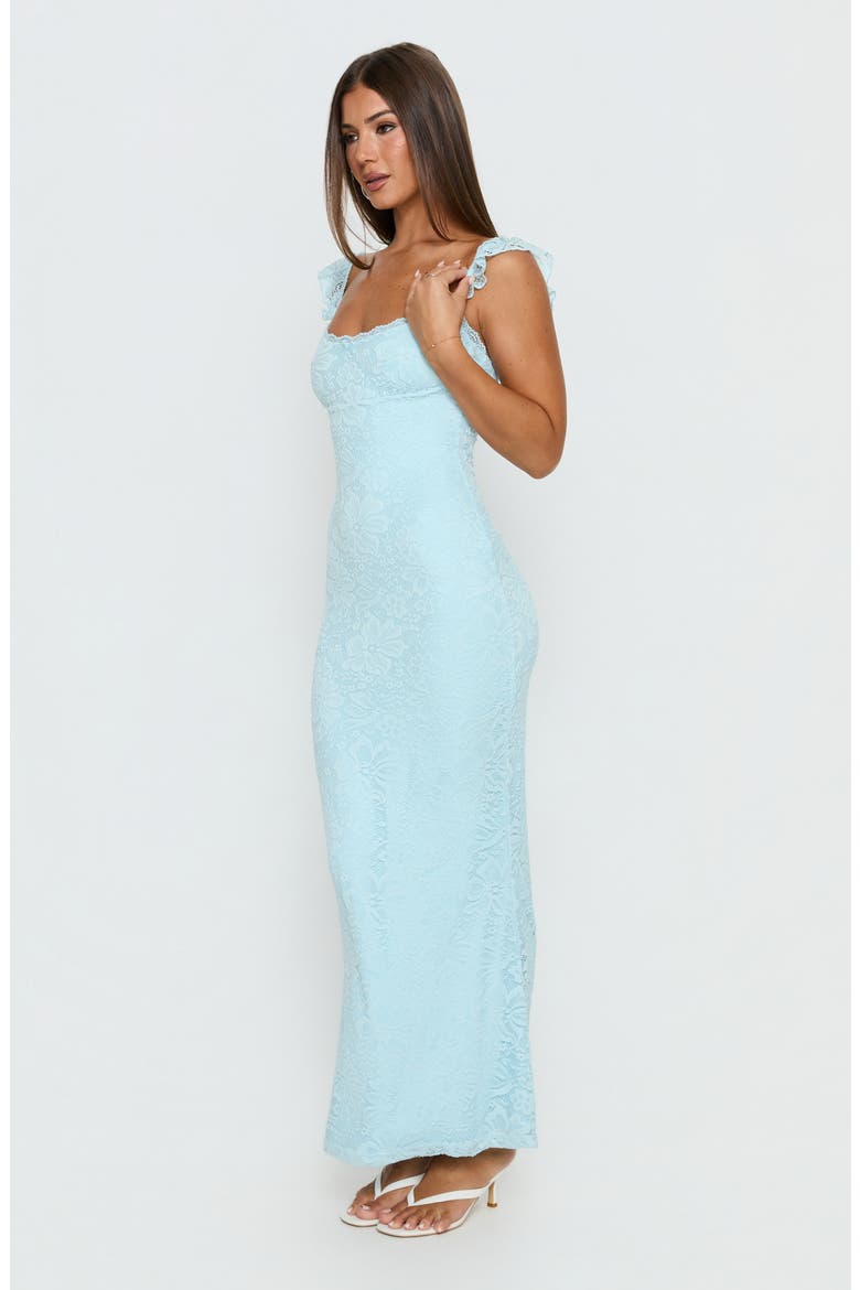 Beacall Lace Maxi Dress, Alternate, color, BLUE