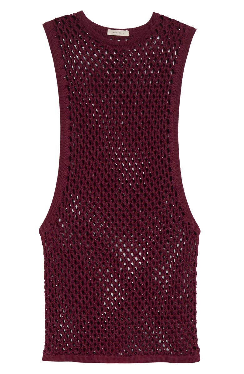 Diotima Grenada Beaded Mesh Stitch Sweater Dress, Alternate, color, Orchid